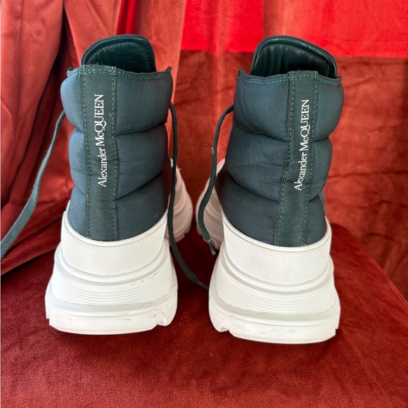 Alexander McQueen High-Top Platform Sneakers-Dark Slate (Size 8) - Picture 5 of 9